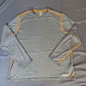 Timberland PRO Long Sleeve Performance Shirt Gray Orange XL